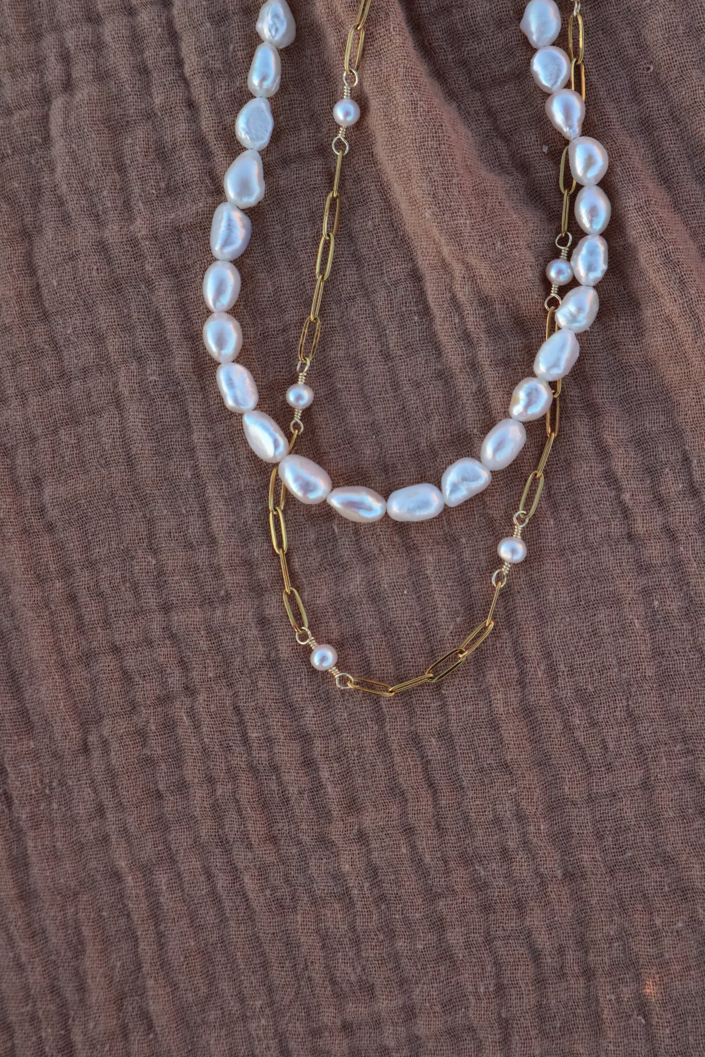 Charleston Pearl Beaded Necklace