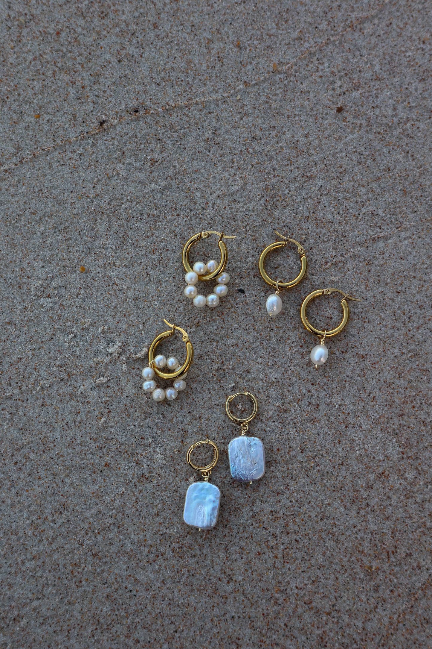Portsmouth Pearl Hoop Earrings