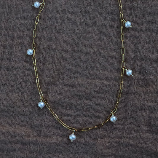 Kiawah Pearl Chain Necklace