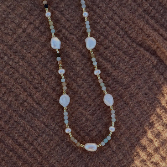 Largo Pearl Beaded Necklace