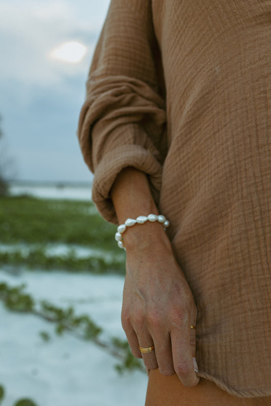 Charleston Pearl Beaded Bracelet