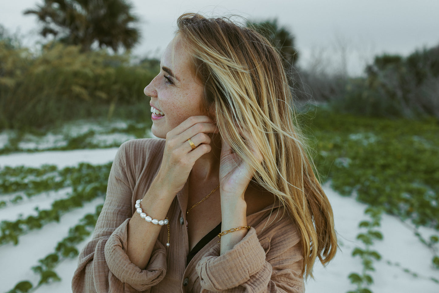Charleston Pearl Beaded Bracelet